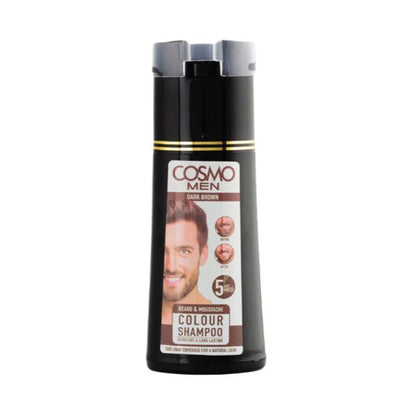 Cosmo Beard Colour Shampoo (180 ML) - Dark Brown