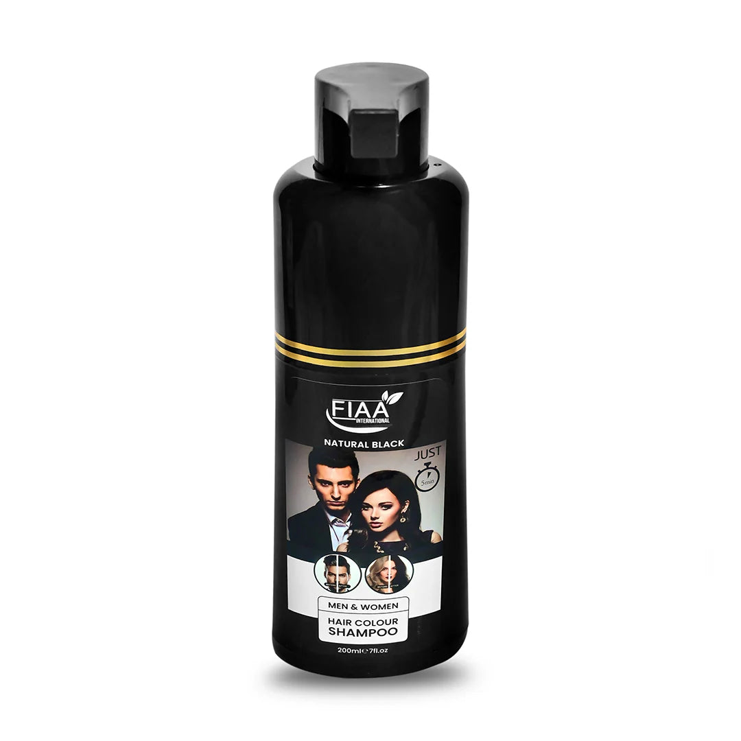 Fiaa Hair Color Shampoo 200ml Natural Black