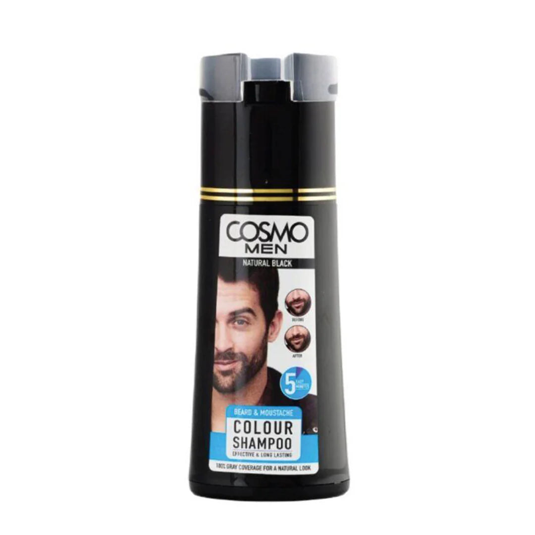 Cosmo Beard Colour Shampoo (180 ML) - Natural Black
