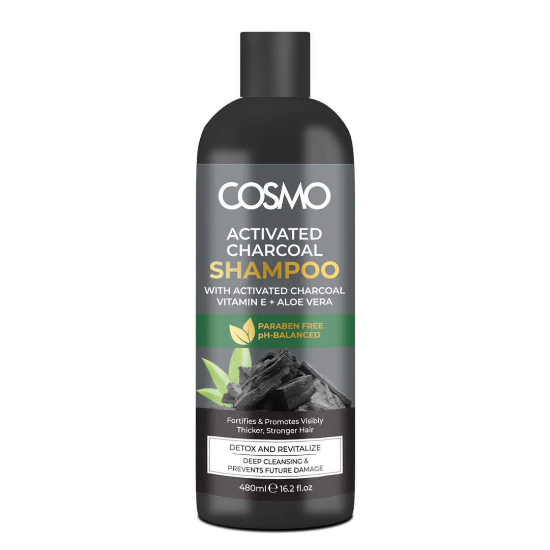Cosmo Activated Charcoal Shampoo 480ML