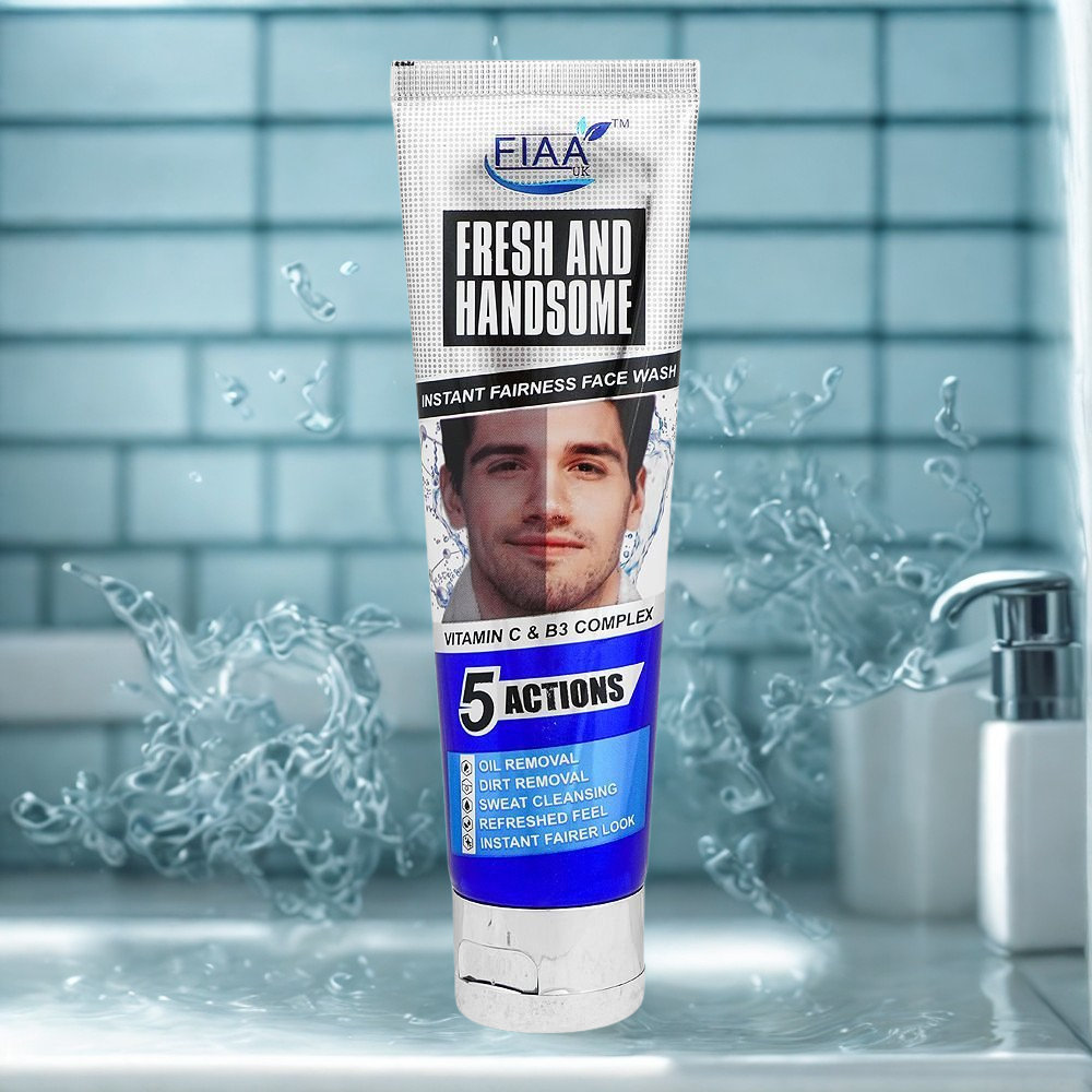 FIAA Fresh & Handsome 5 Actions Instant Fairness Face Wash, 100ml