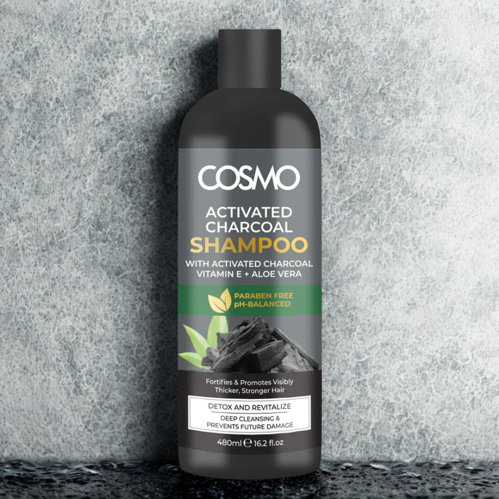 Cosmo Activated Charcoal Shampoo 480ML
