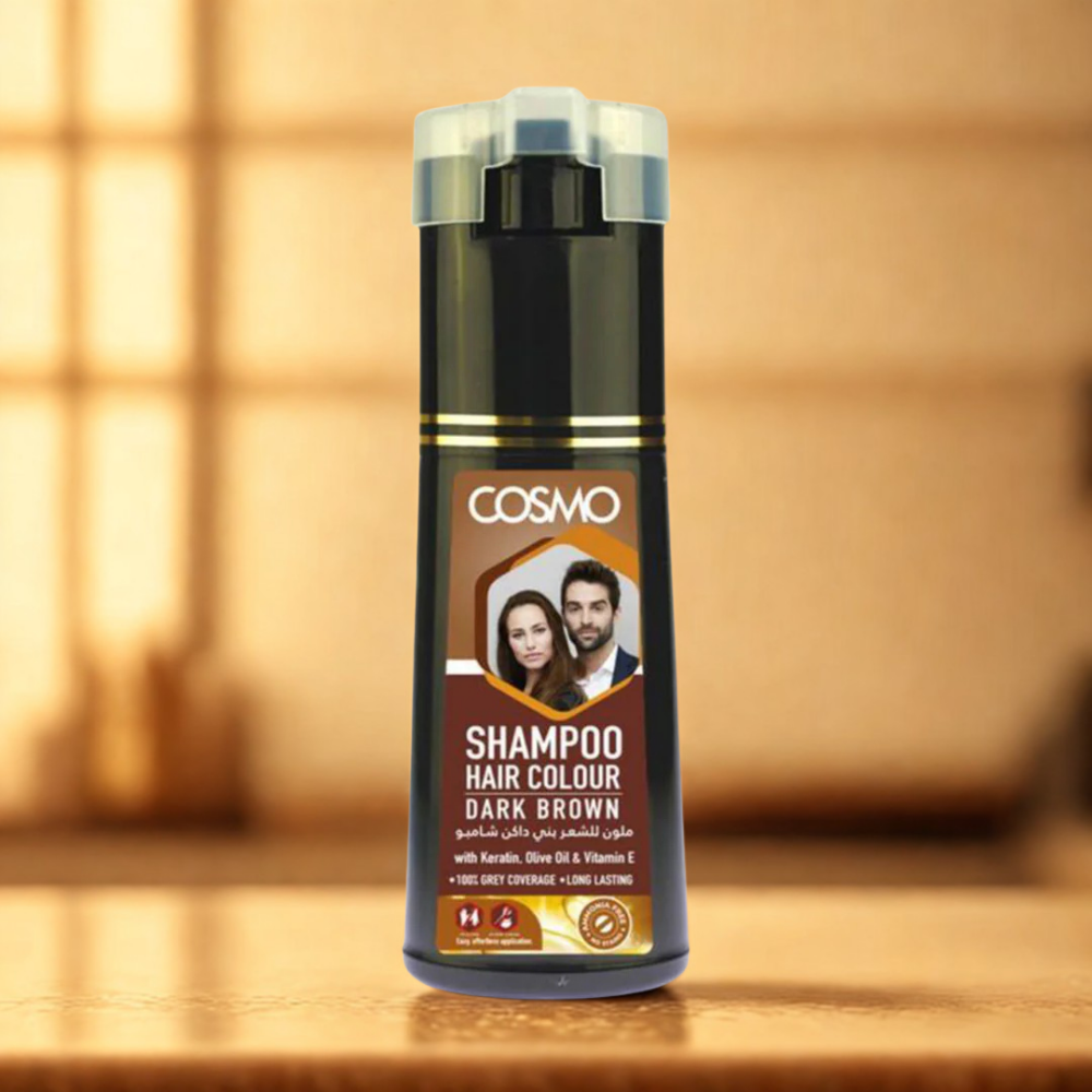 Cosmo Hair Colour Shampoo (180ML) Brown