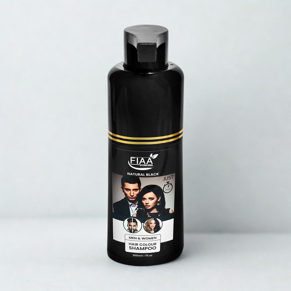 Fiaa Hair Color Shampoo 200ml Natural Black