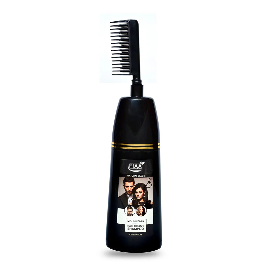 Fiaa 2in1 Hair Color Shampoo Natural Black 200ML