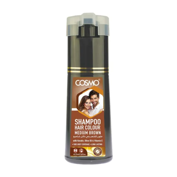 Cosmo Hair Colour Shampoo (180ML) Brown - Image 3