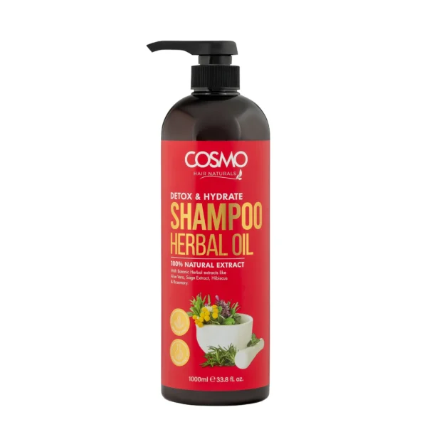 Cosmo Herbal Oil Shampoo 1000ML - Image 2